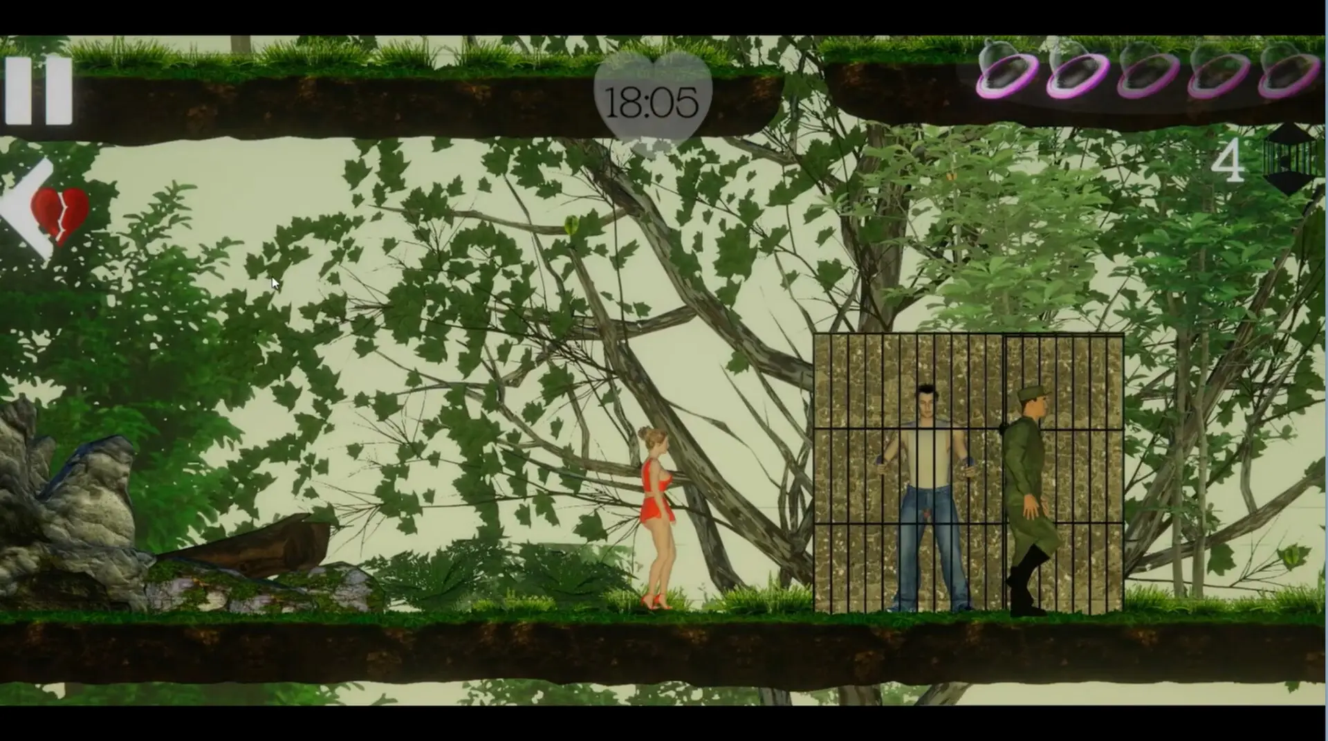 Natalie & Soldiers gameplay screenshot 7 (Ren'Py adult game) by Strategic Desire – free download