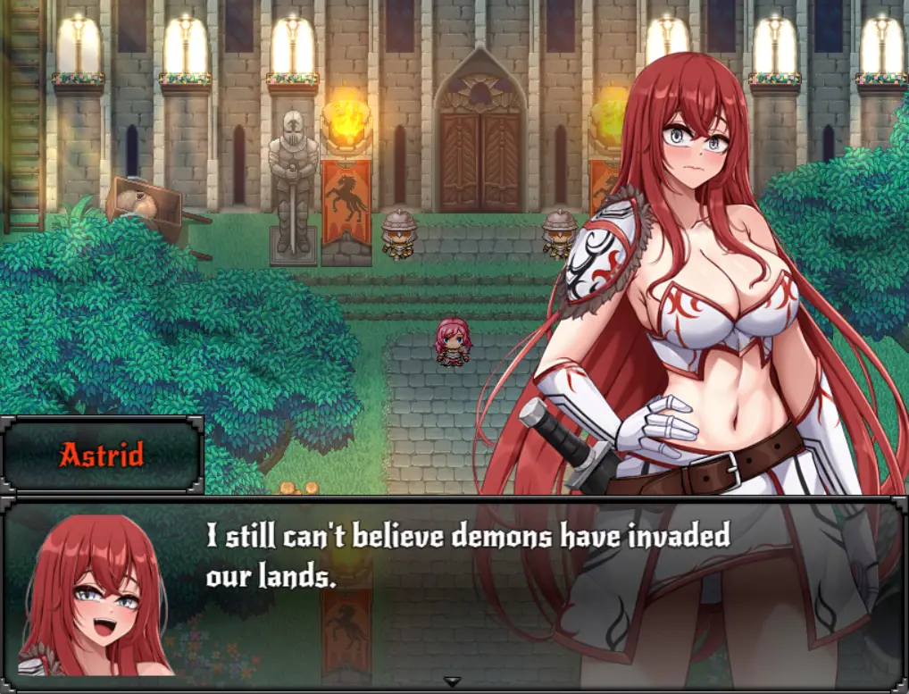 Astrid: Blade of Vallundra gameplay screenshot 7 (Ren'Py adult game) by OrenjiSlyce – free download