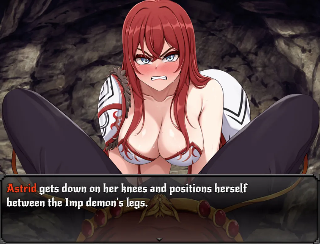 Astrid: Blade of Vallundra gameplay screenshot 1 (Ren'Py adult game) by OrenjiSlyce – free download