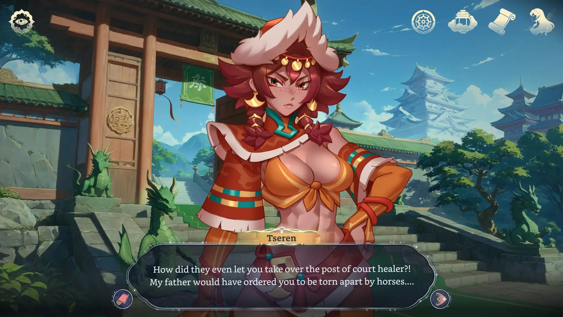 Harem Fantasy gameplay screenshot 8 (Ren'Py adult game) by Sweet buns – free download