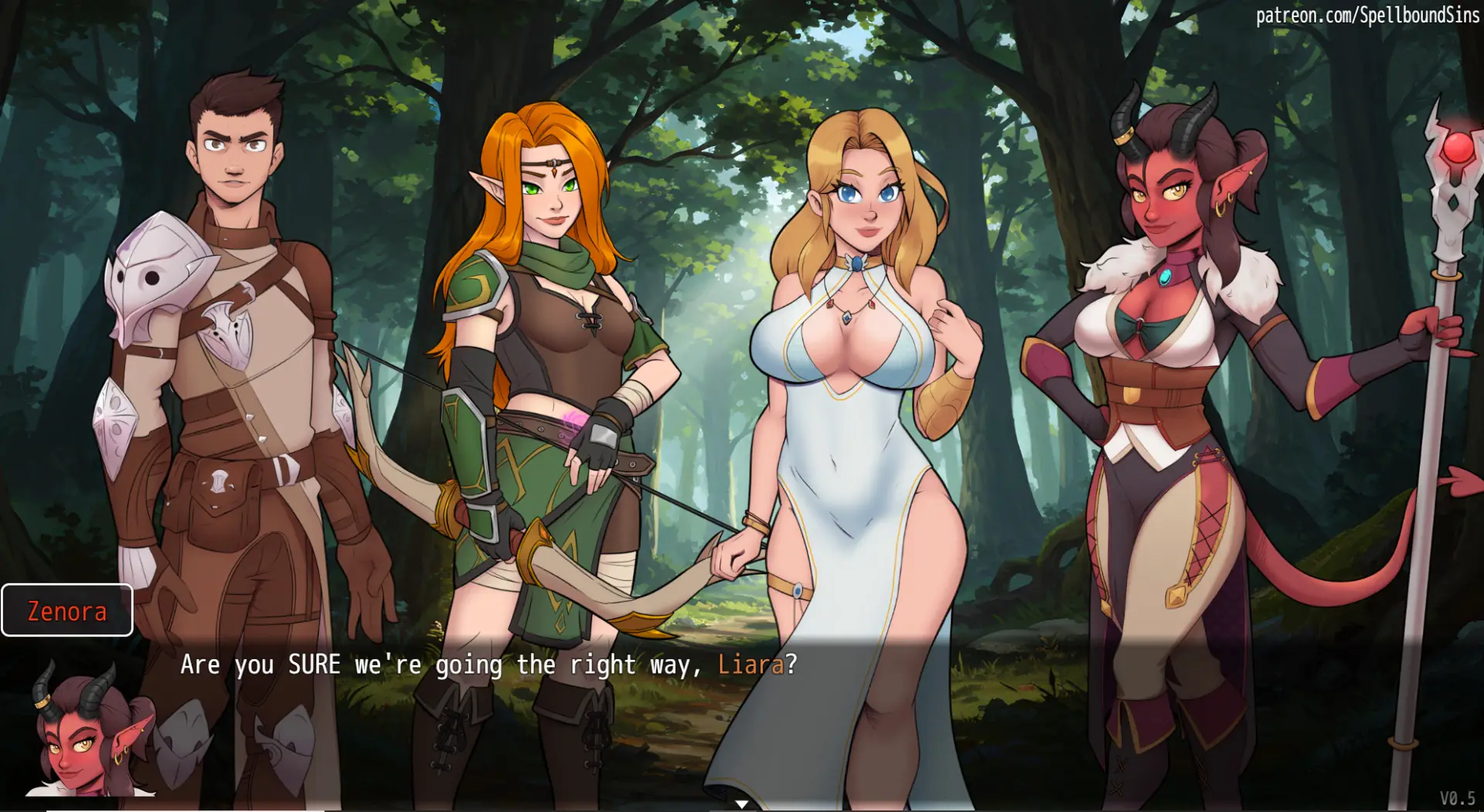 Spellbound Sins gameplay screenshot 9 (Ren'Py adult game) by Spellbound Sins – free download