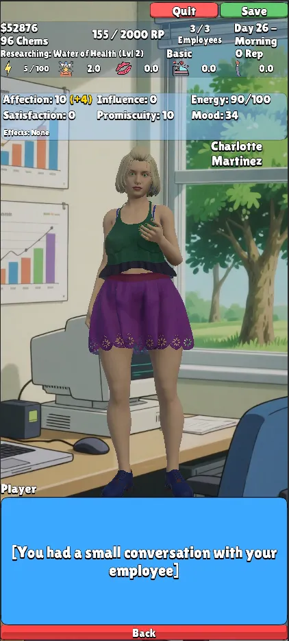 Health Points gameplay screenshot 4 (Ren'Py adult game) by beetleroid – free download