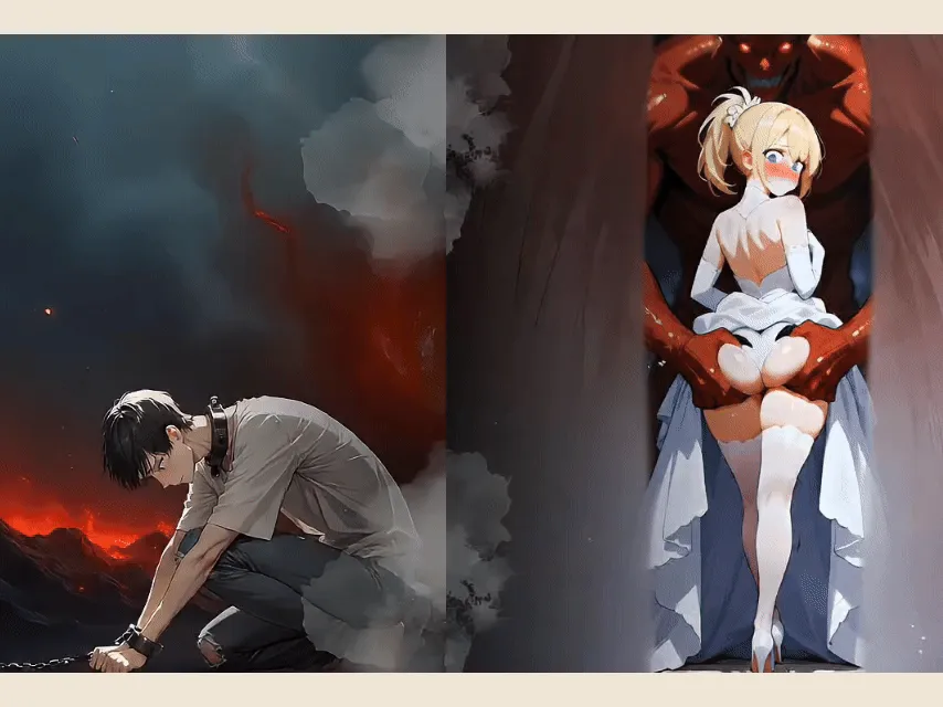 Heavenly Vows, Hellish Temptations cover 0.10.0 – Ren'Py adult game by PureAngstVNstudio free download