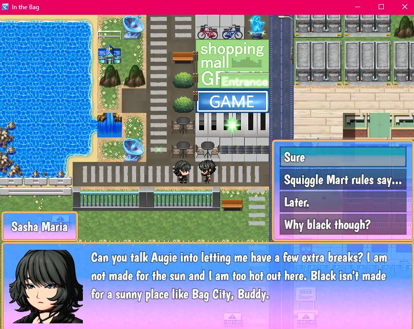 In the Bag gameplay screenshot 2 (Ren'Py adult game) by The Magical Gurl – free download