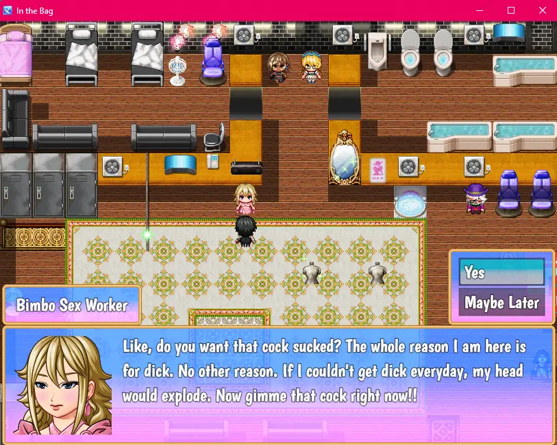 In the Bag gameplay screenshot 3 (Ren'Py adult game) by The Magical Gurl – free download