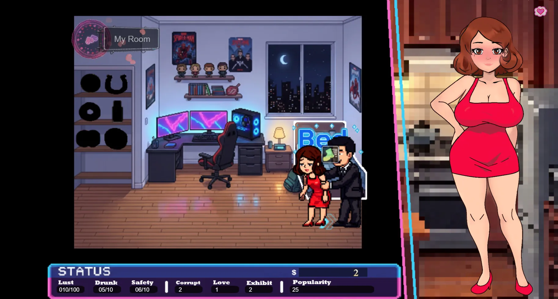 Midnight Exploration gameplay screenshot 16 (Ren'Py adult game) by Nencity – free download