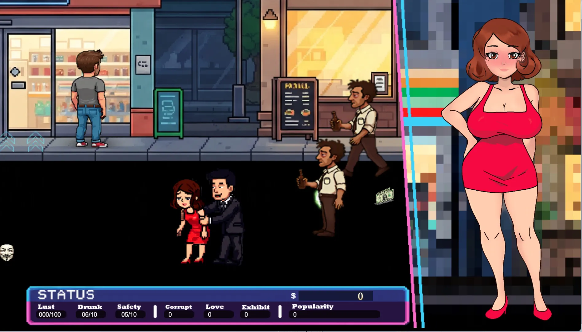 Midnight Exploration gameplay screenshot 11 (Ren'Py adult game) by Nencity – free download