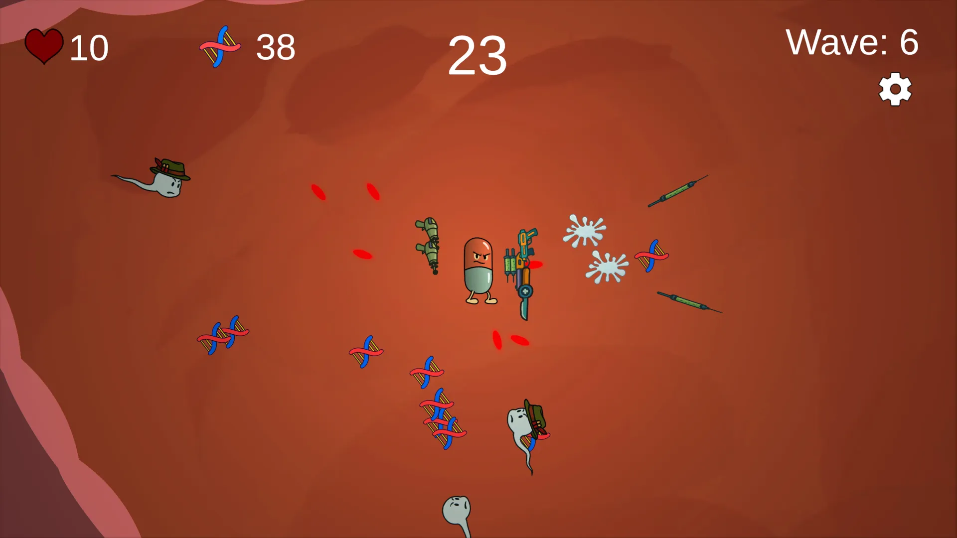 Pill Defenders gameplay screenshot 2 (Ren'Py adult game) by BananaStroke – free download