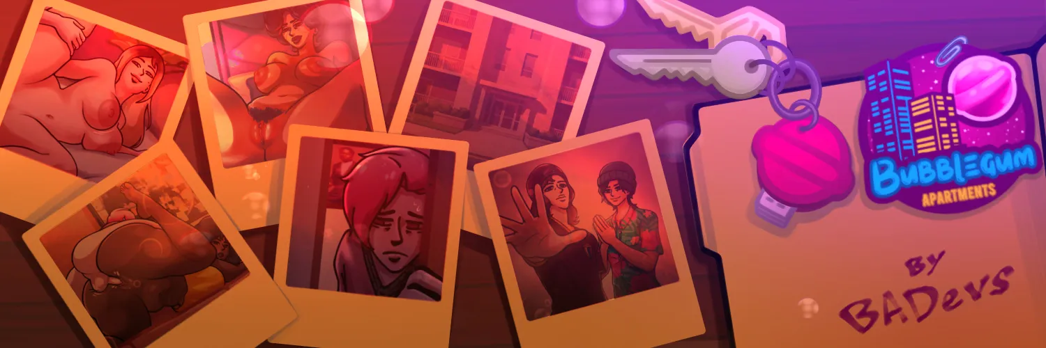 Bubblegum Apartments gameplay screenshot 1 (Ren'Py adult game) by BADevs – free download