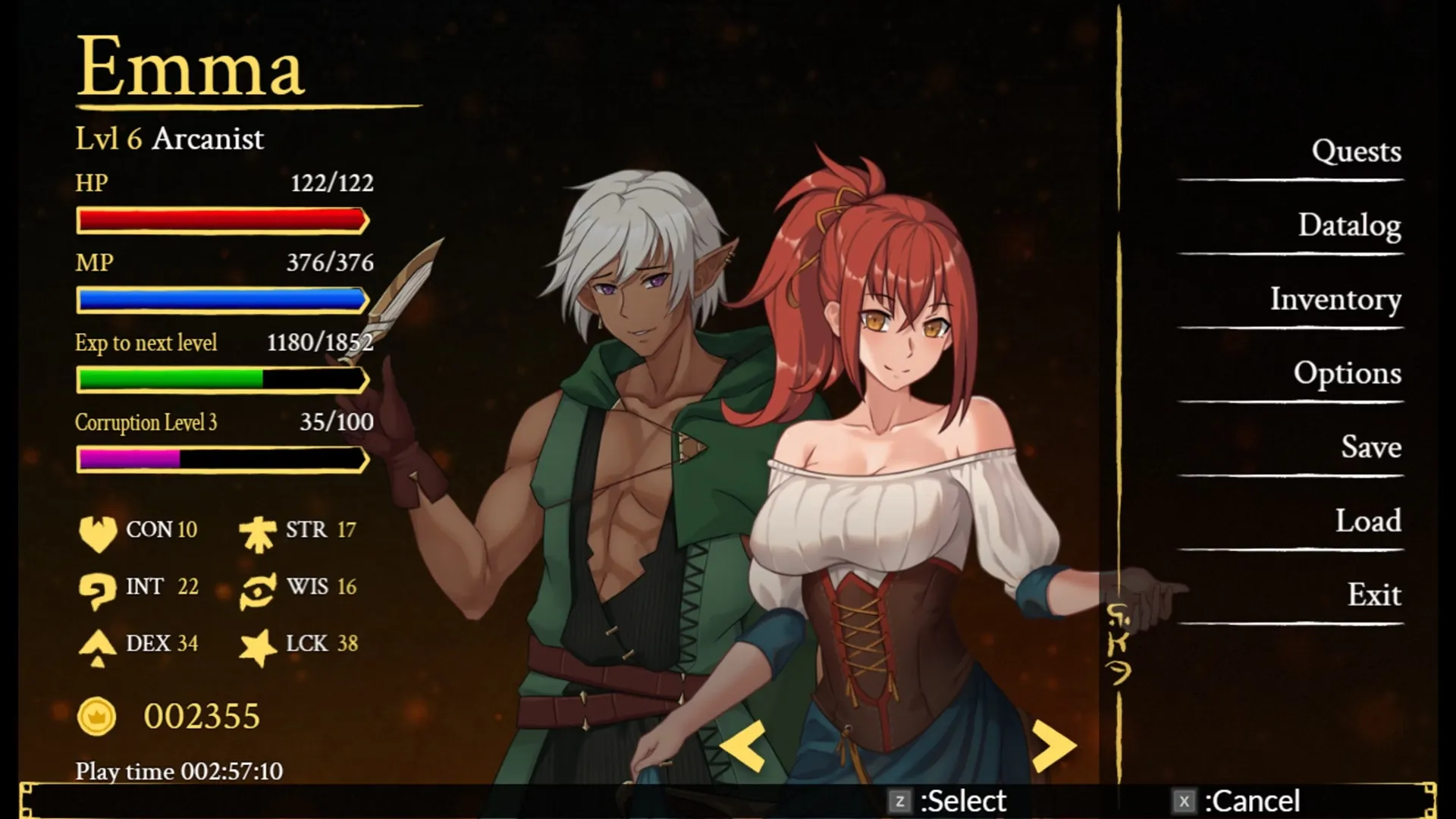 Accursed: Emma’s Path gameplay screenshot 16 (Ren'Py adult game) by MegaloDEV – free download