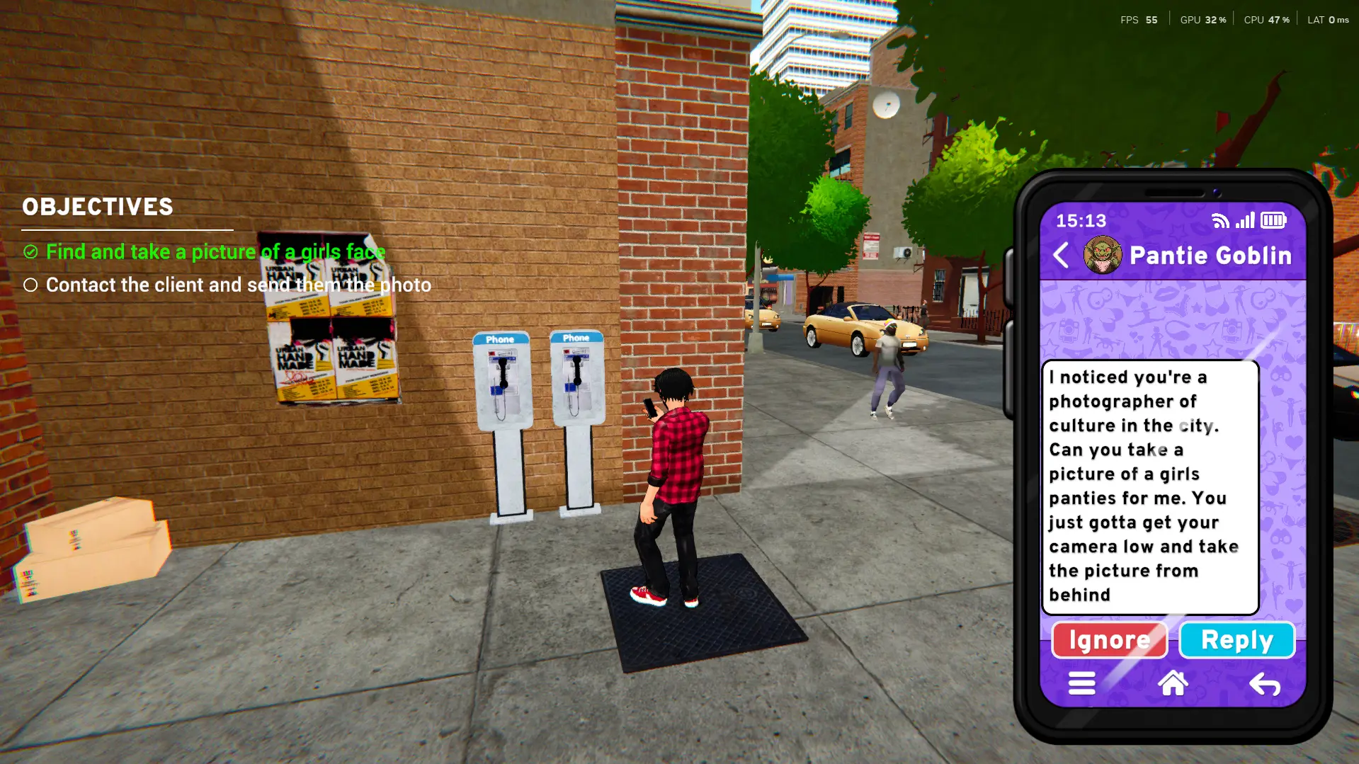 Sneak-A-Snap gameplay screenshot 13 (Ren'Py adult game) by Lewdonymous – free download