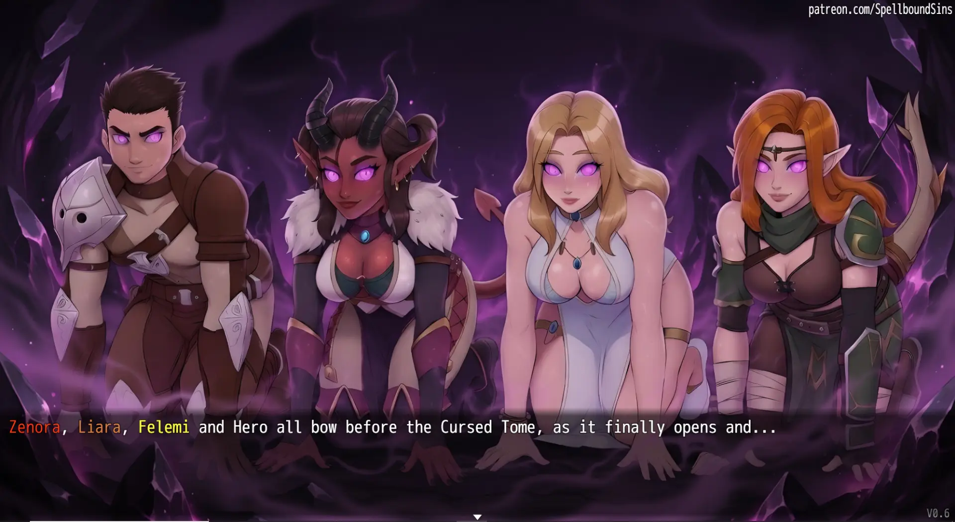 Spellbound Sins gameplay screenshot 3 (Ren'Py adult game) by Spellbound Sins – free download