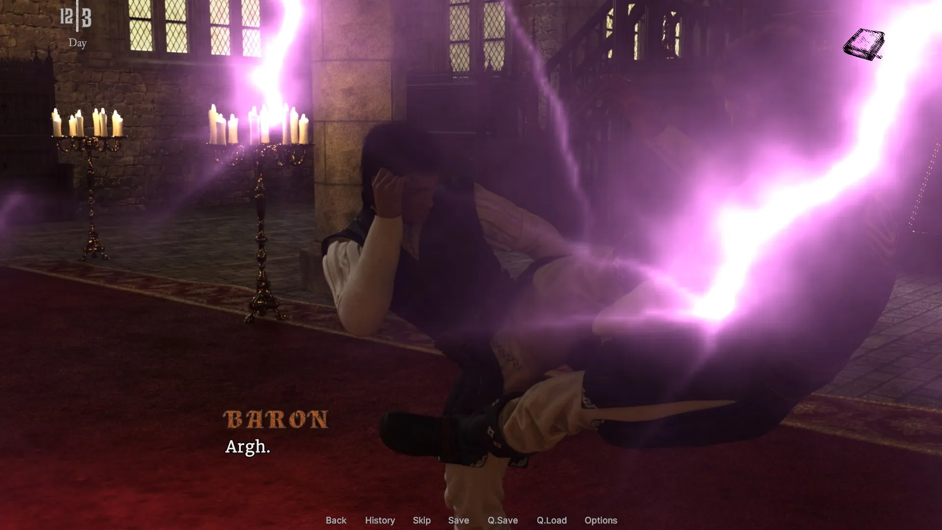 Arcan: Echoes of Liberty gameplay screenshot 1 (Ren'Py adult game) by ArcaneSoft – free download