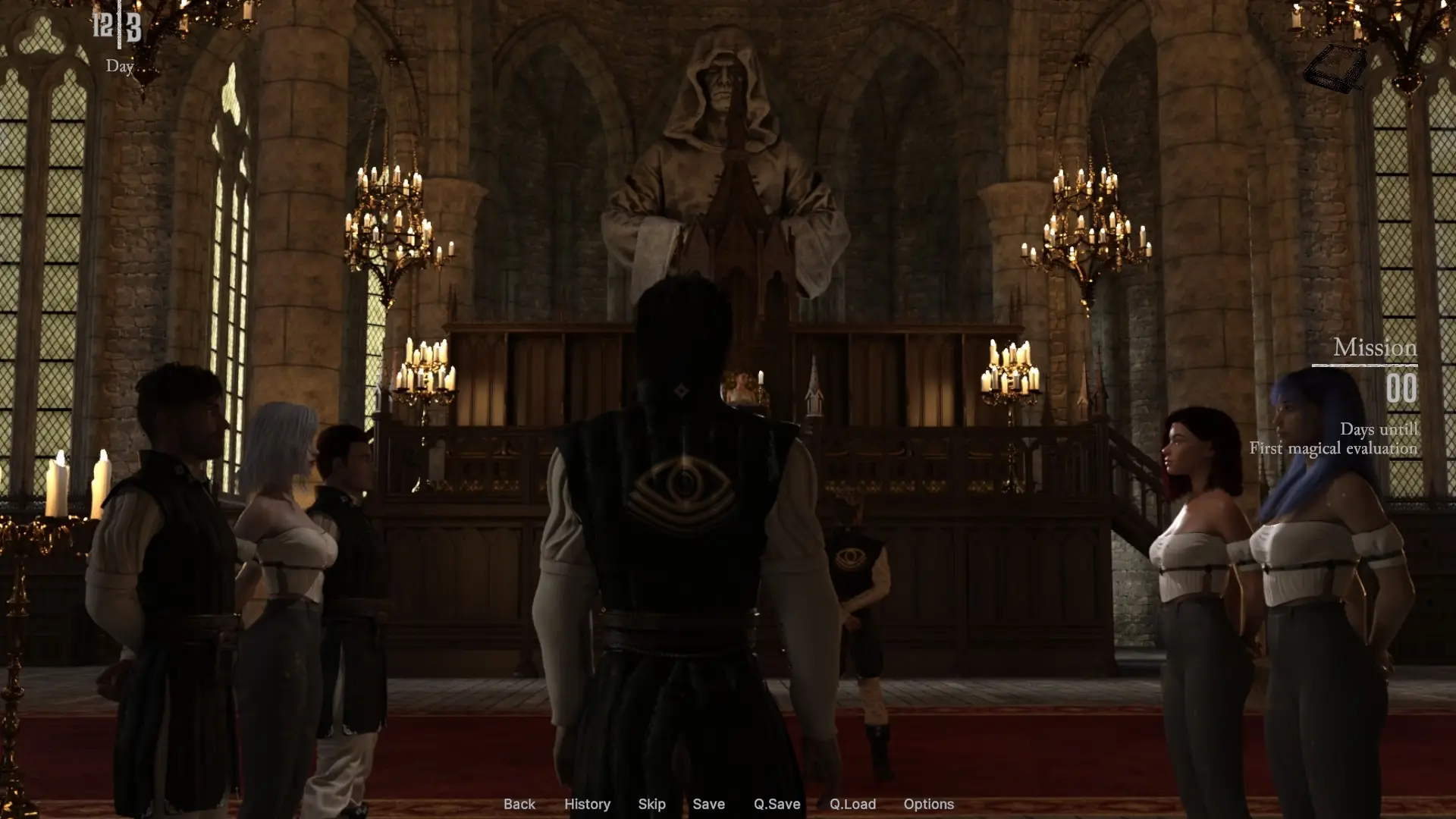Arcan: Echoes of Liberty gameplay screenshot 3 (Ren'Py adult game) by ArcaneSoft – free download
