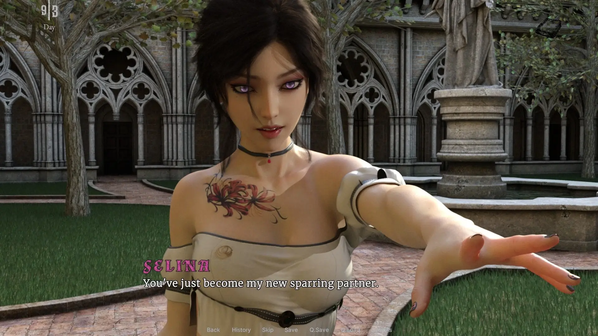 Arcan: Echoes of Liberty gameplay screenshot 8 (Ren'Py adult game) by ArcaneSoft – free download