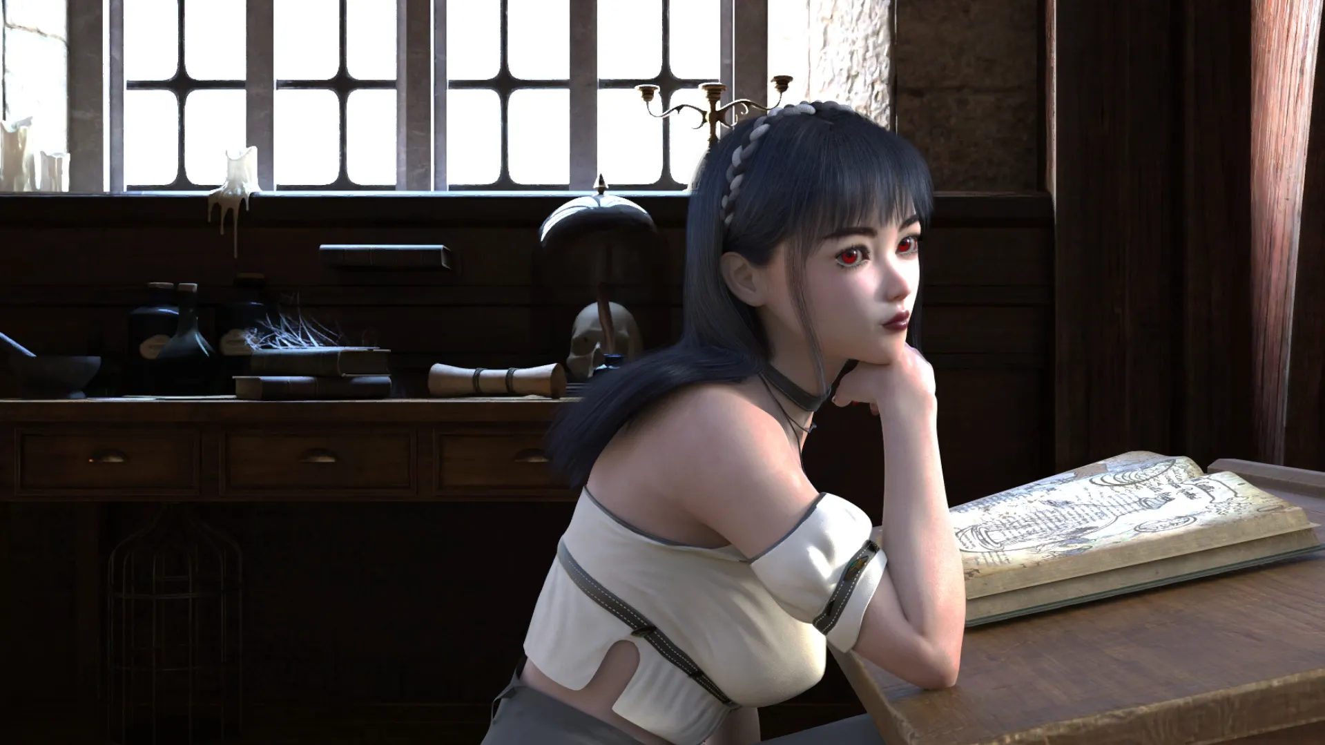 Arcan: Echoes of Liberty gameplay screenshot 9 (Ren'Py adult game) by ArcaneSoft – free download