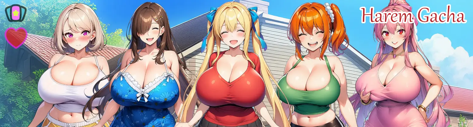 Harem Gacha cover 0.5.0 – Ren'Py adult game by SleepyRena free download