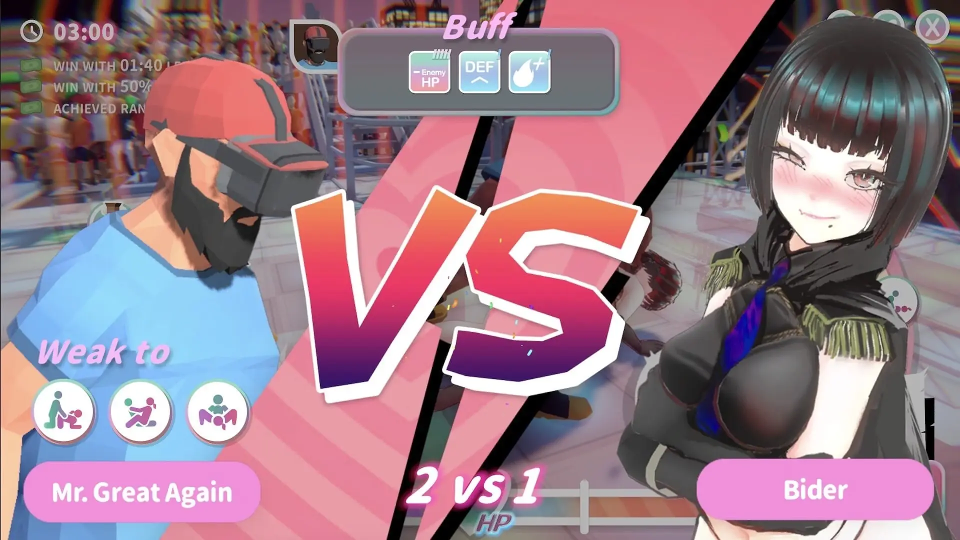 U.F.F.C – Ultimate Fuckin’ Fuckable Championship gameplay screenshot 1 (Ren'Py adult game) by WetWetGames – free download