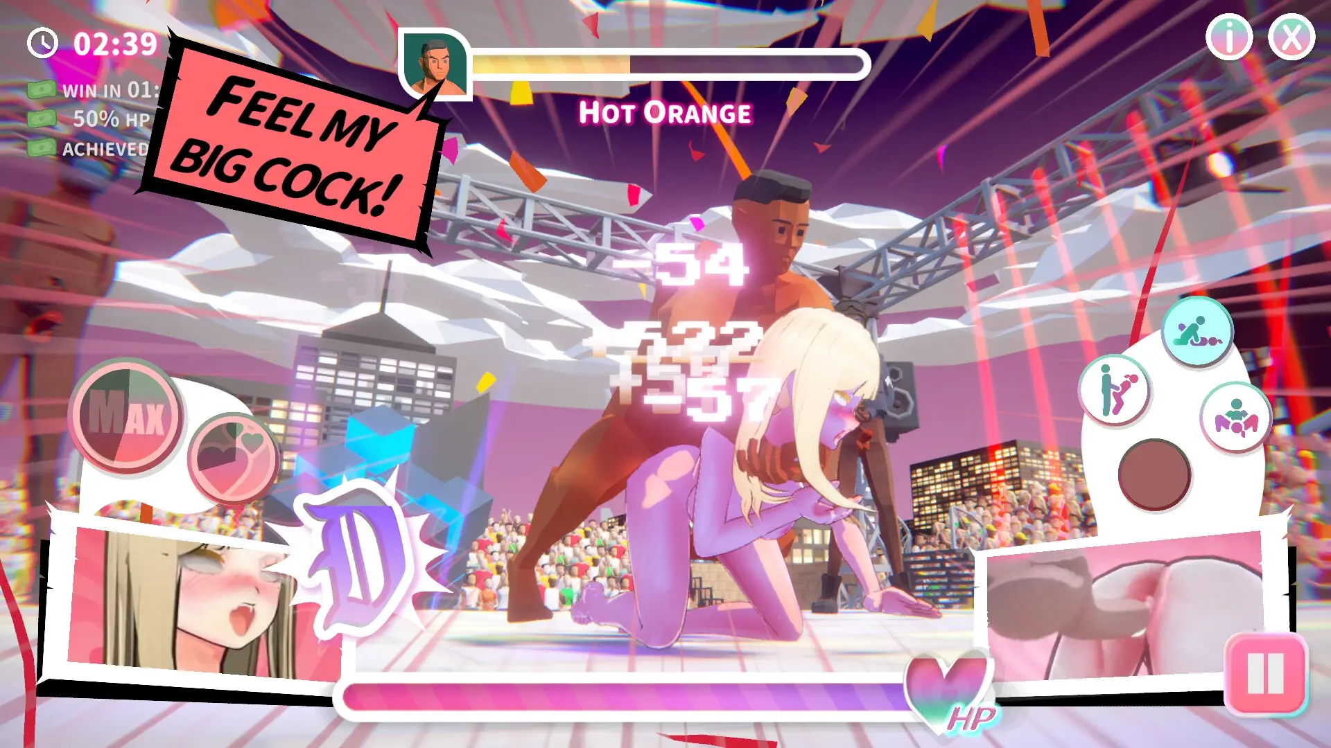 U.F.F.C – Ultimate Fuckin’ Fuckable Championship gameplay screenshot 4 (Ren'Py adult game) by WetWetGames – free download