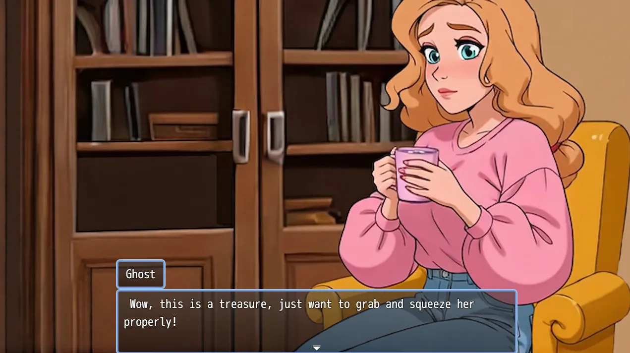 The Haunter House gameplay screenshot 4 (Ren'Py adult game) by Atomic Samovar – free download