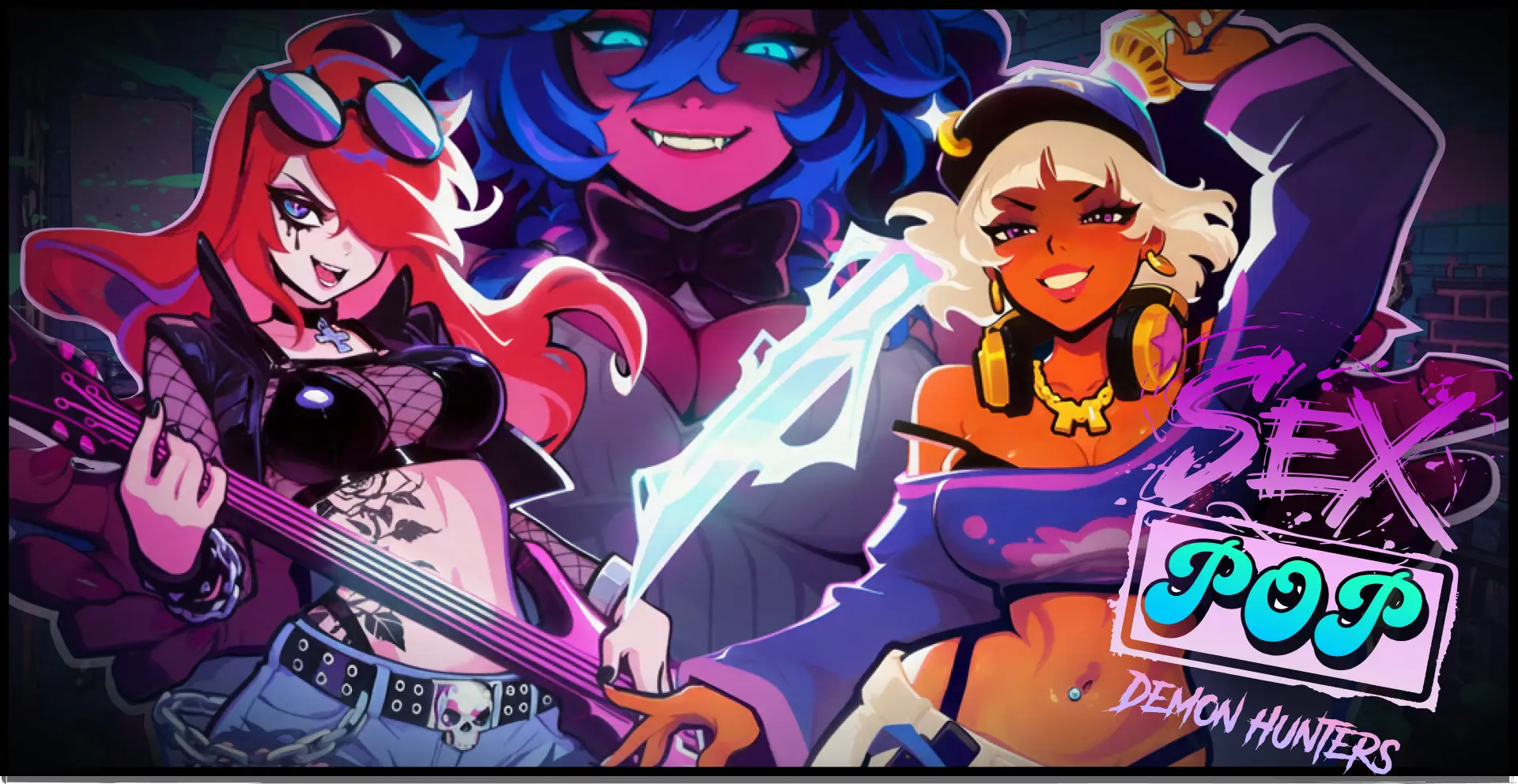 Sex-Pop Demon Hunters cover 1.1.13 Steam – Ren'Py adult game by Sweet Buns Games free download