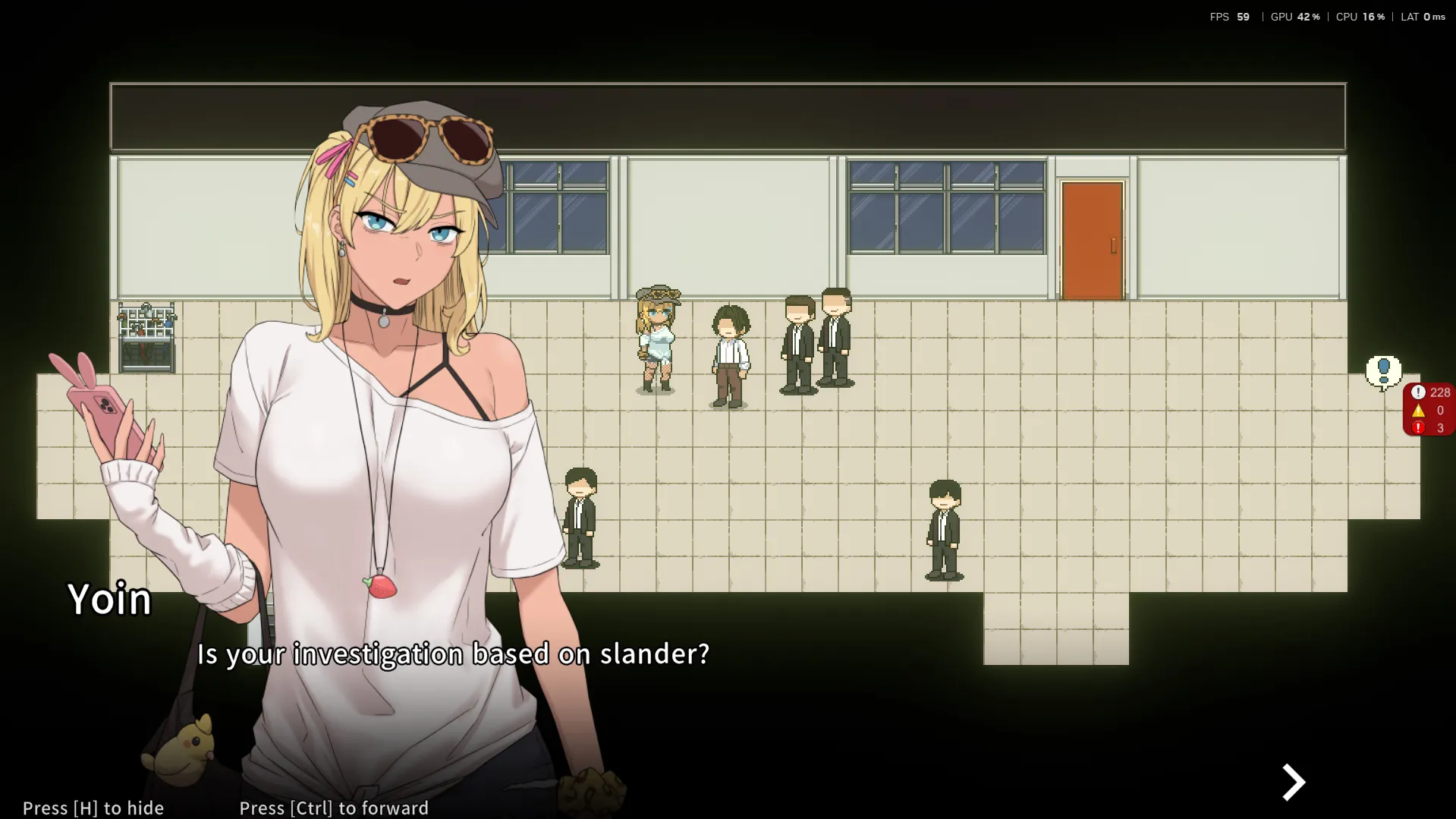 Hidden Badge gameplay screenshot 2 (Ren'Py adult game) by Night-Day-Night-Nine – free download