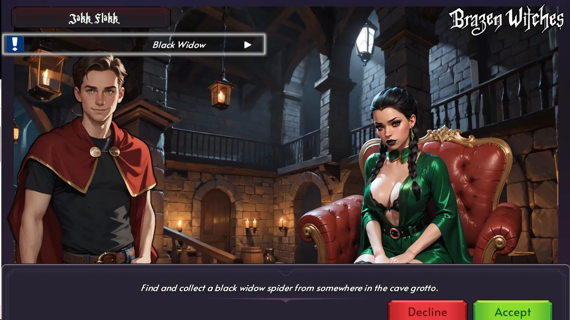 Brazen Witches gameplay screenshot 3 (Ren'Py adult game) by Crimson Warlock – free download