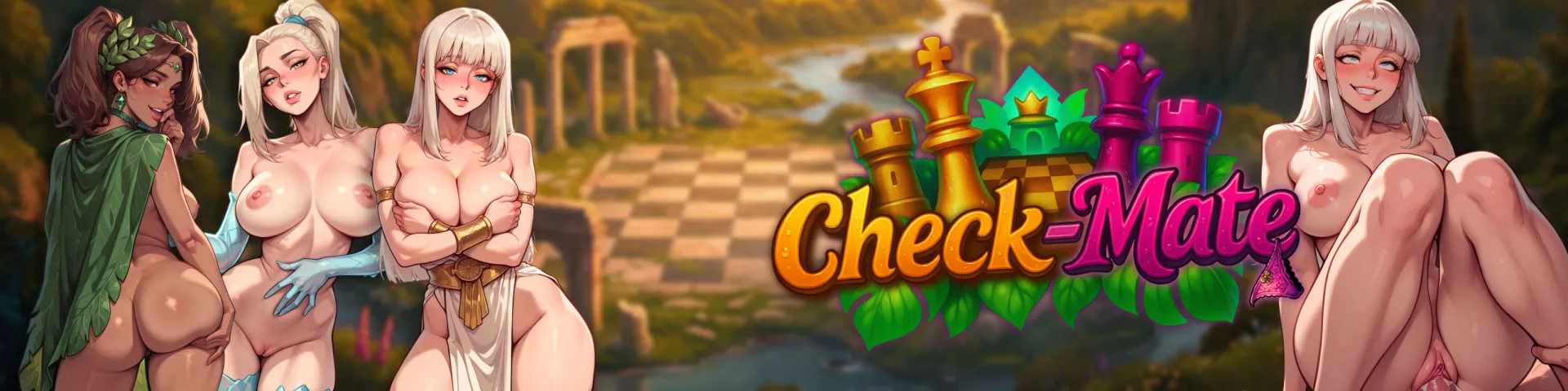 Check-Mate cover 0.5.0b – Ren'Py adult game by Oneiros Games free download