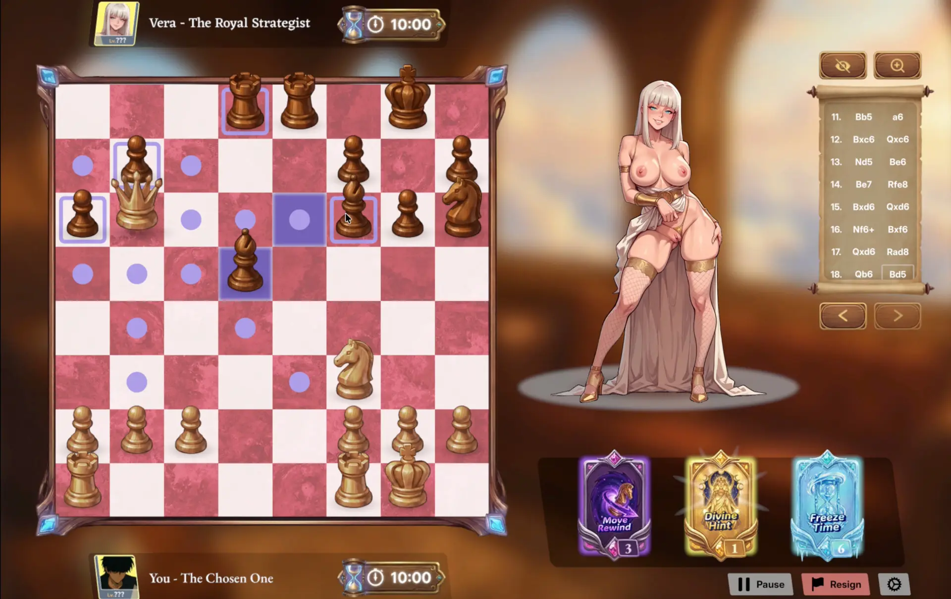 Check-Mate gameplay screenshot 5 (Ren'Py adult game) by Oneiros Games – free download