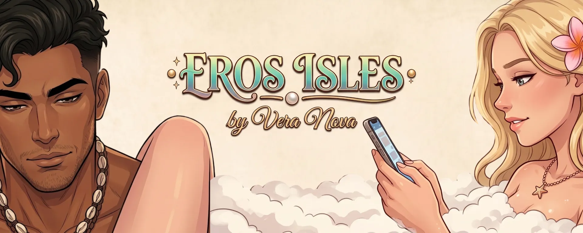 Eros Isles cover episode 5 – Ren'Py adult game by NIGHTGLASS STUDIOS free download