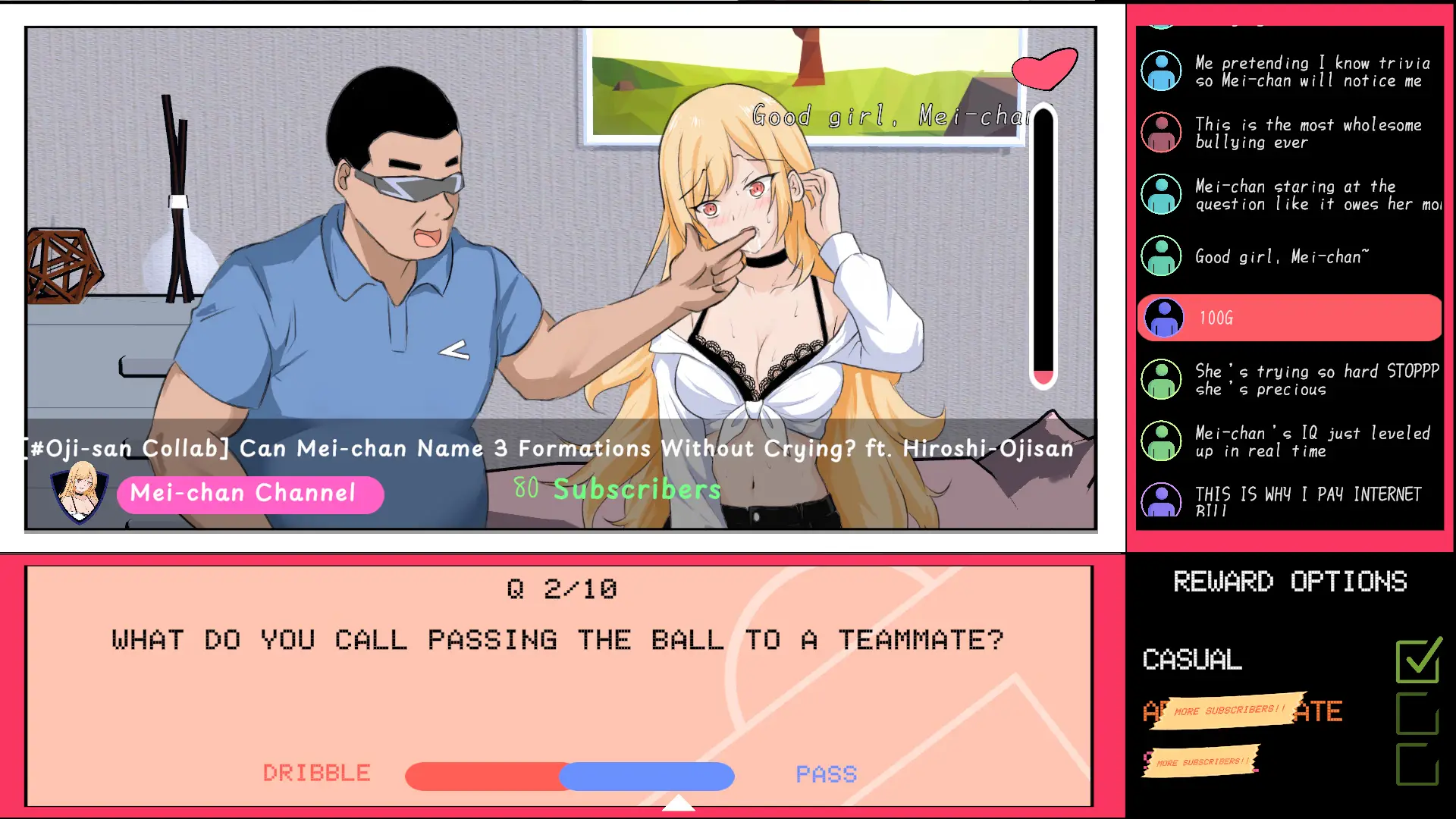 NTR Soccer gameplay screenshot 12 (Ren'Py adult game) by hizure – free download