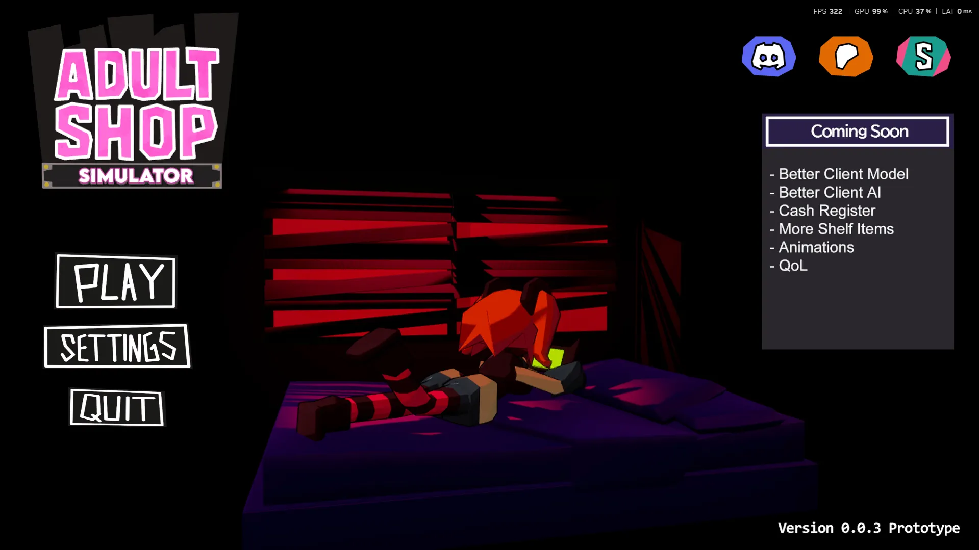 Adult Shop Simulator gameplay screenshot 2 (Ren'Py adult game) by ShinShin-La – free download