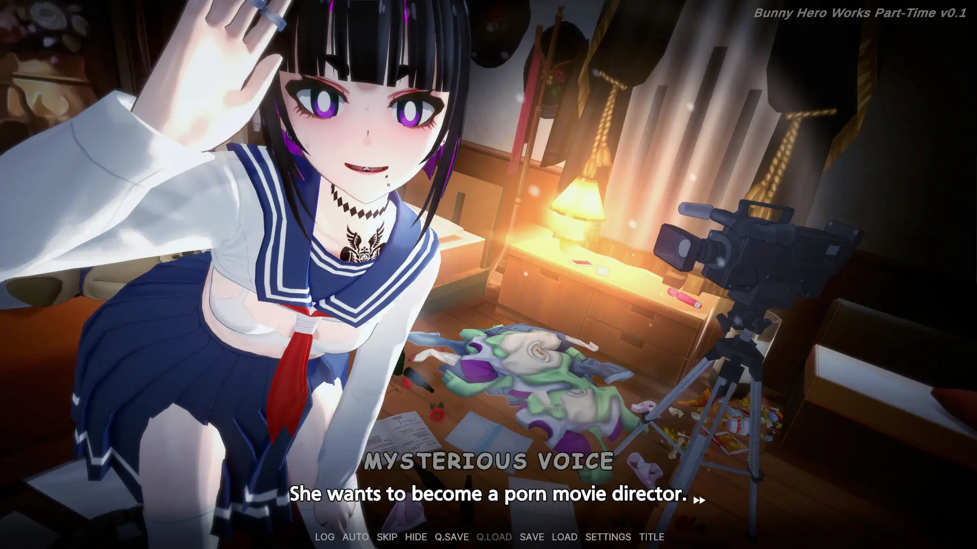 Bunny Hero Works Part-Time gameplay screenshot 3 (Ren'Py adult game) by Bunify Studio – free download