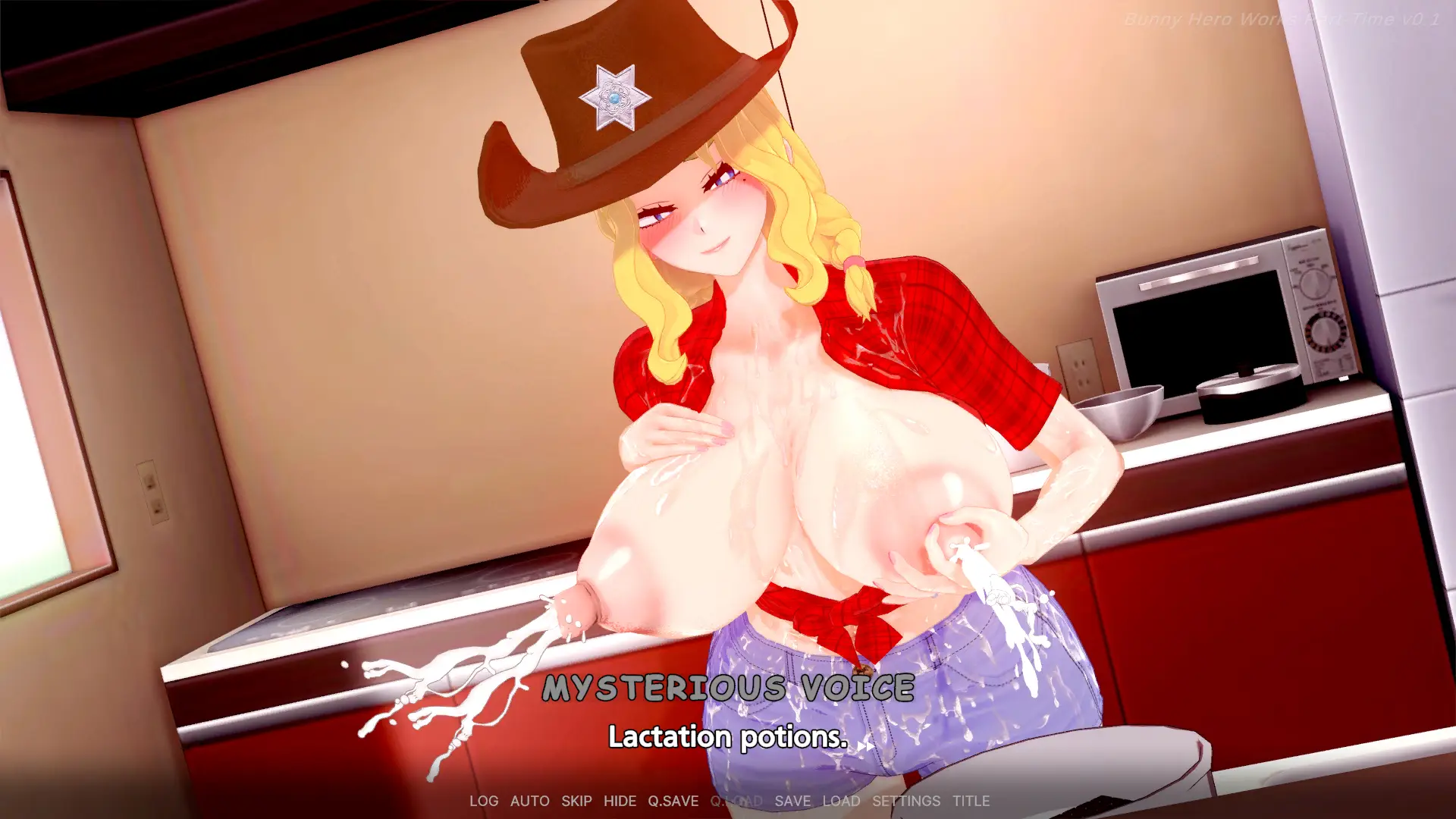 Bunny Hero Works Part-Time gameplay screenshot 5 (Ren'Py adult game) by Bunify Studio – free download