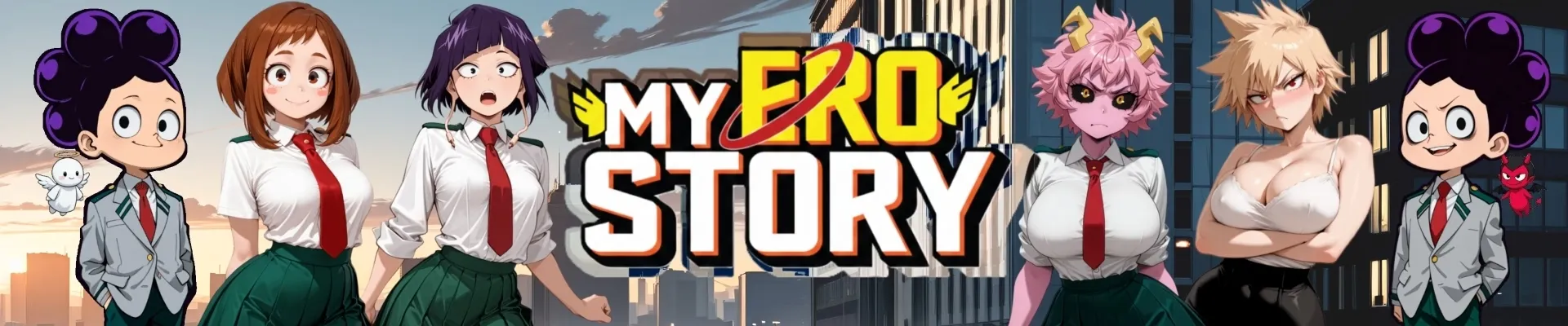 My Ero Story cover 0.8 – Ren'Py adult game by Filler Dev free download