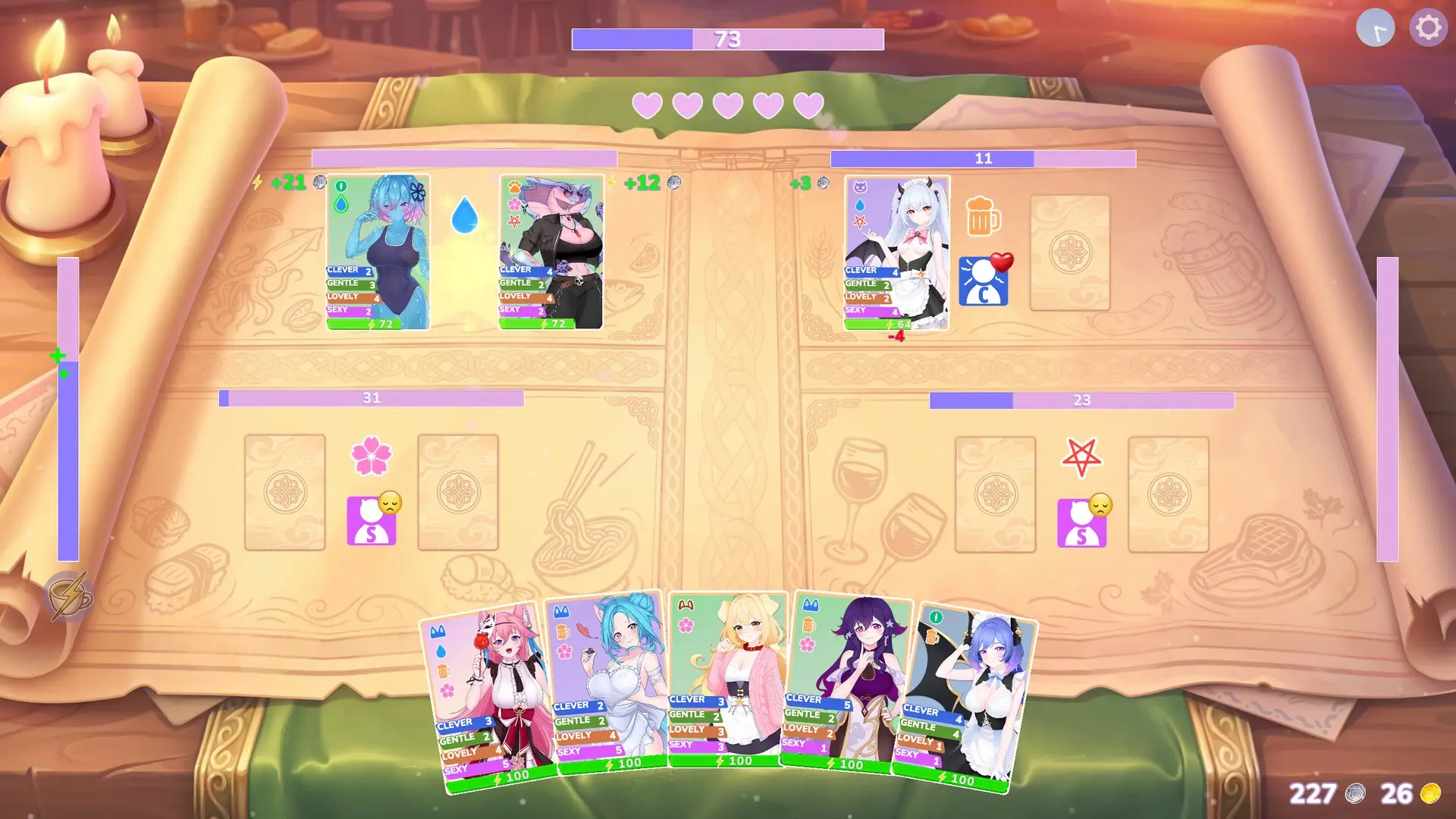 Shuffle Waifu Cafe gameplay screenshot 2 (Ren'Py adult game) by Cute Anime Girls – free download