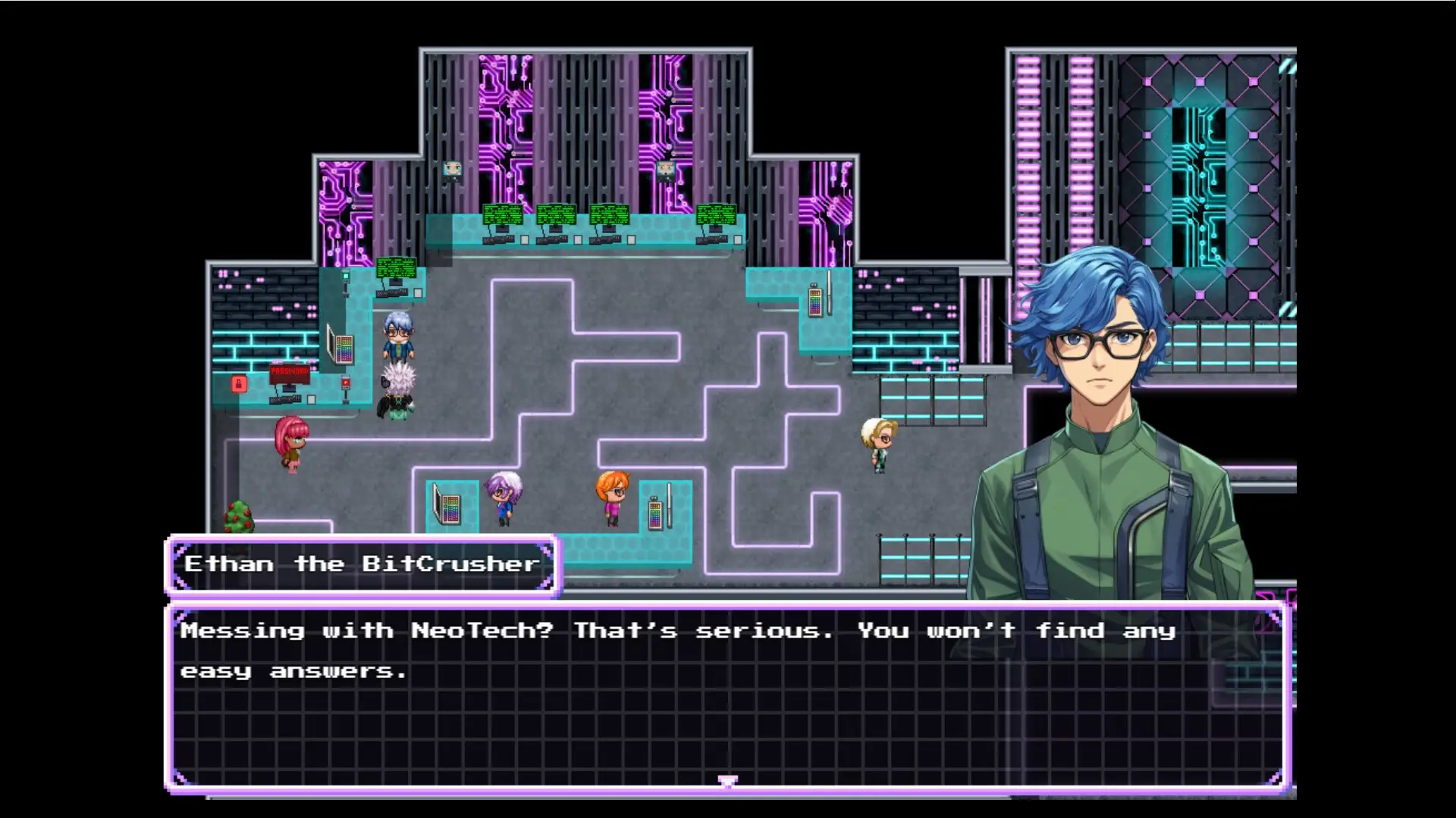 Cyberpunk Dominion gameplay screenshot 8 (Ren'Py adult game) by UMLA67 Studios – free download