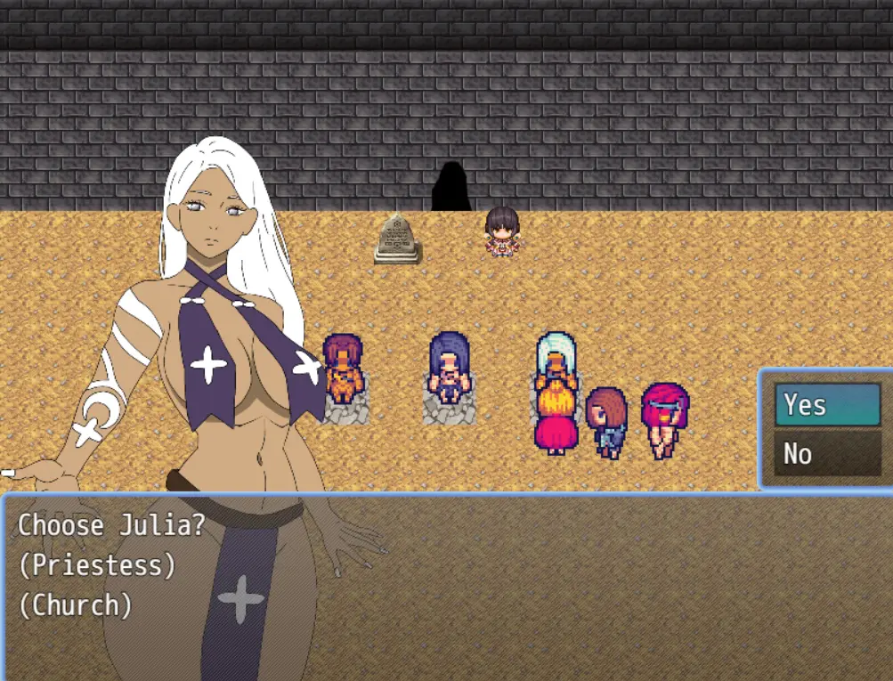 Dungeon Dating Sim gameplay screenshot 3 (Ren'Py adult game) by Sammi P – free download