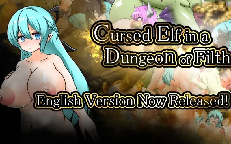 Cursed Elf in a Dungeon of Filth cover Final – Ren'Py adult game by Mother Nature Heavy Industries free download