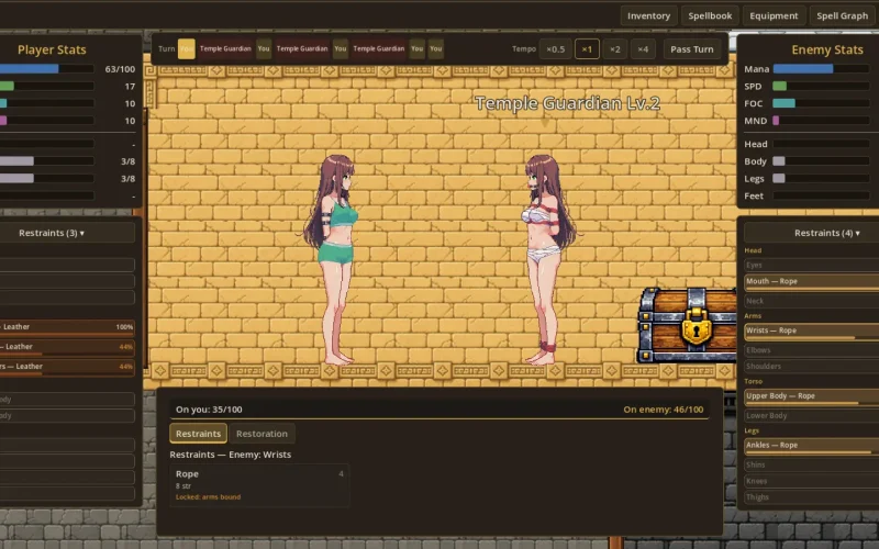 TunnelBound cover 0.9.0 – Godot adult game by VeryWeirdDev free download