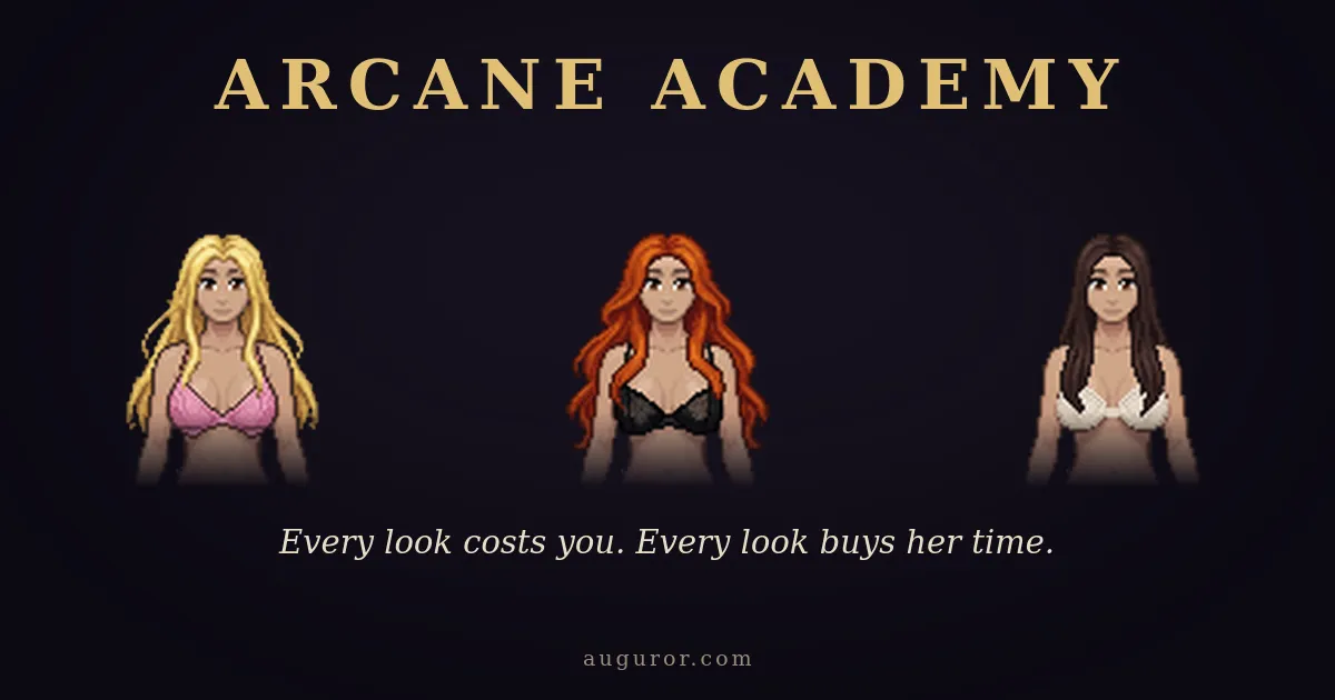 Arcane Academy gameplay screenshot 1 (Godot adult game) by Auguror – free download