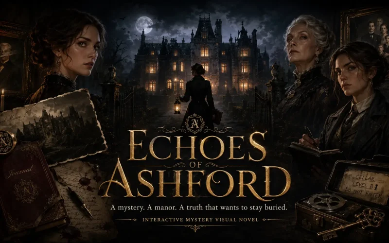 Echoes of Ashford cover 1.3 – HTML adult game by Inkbound free download