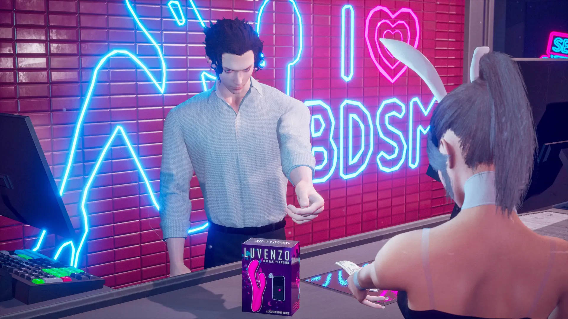 Sex Shop Simulator: Sinful Girls gameplay screenshot 9 (Ren'Py adult game) by Bits, Bytes & Sins – free download