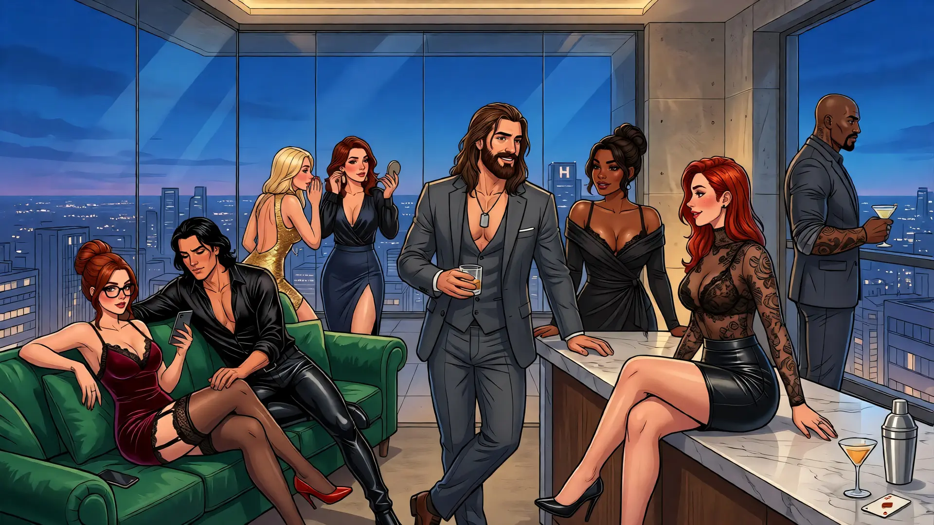 Shores of Connection gameplay screenshot 1 (Ren'Py adult game) by Rugpull Studios – free download