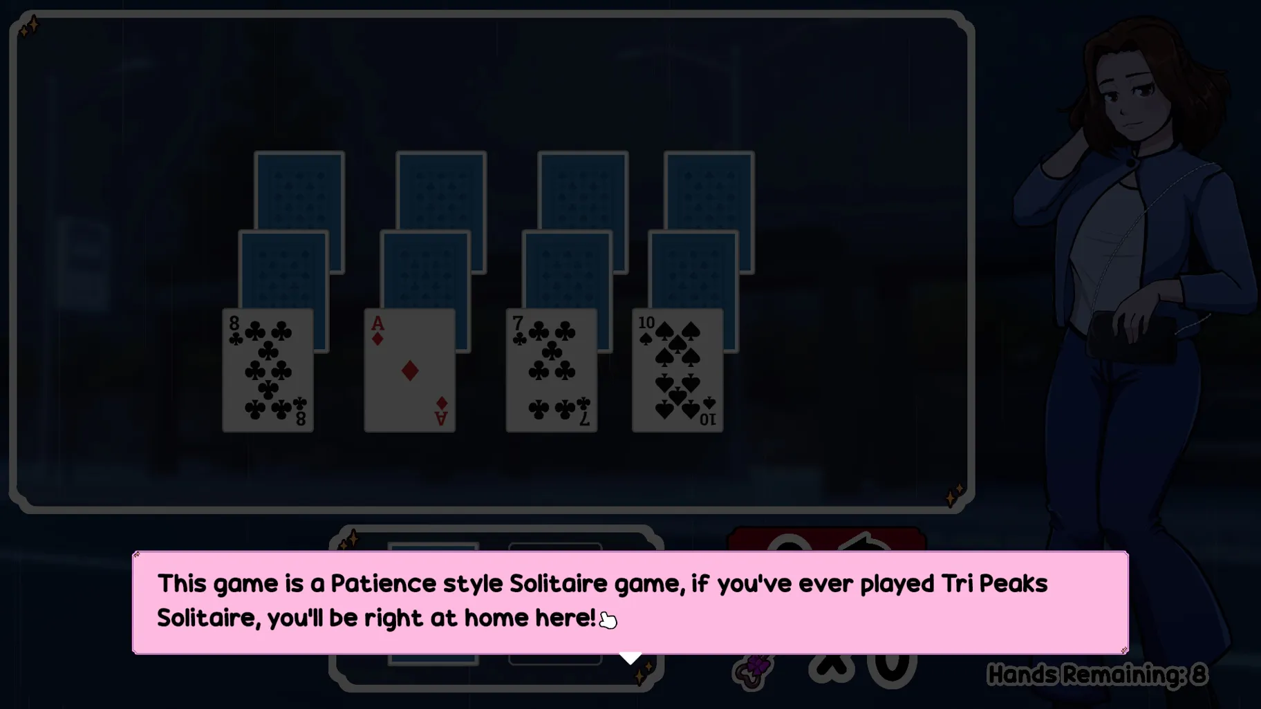 Dealt By Chance gameplay screenshot 1 (Ren'Py adult game) by AstroKaen – free download