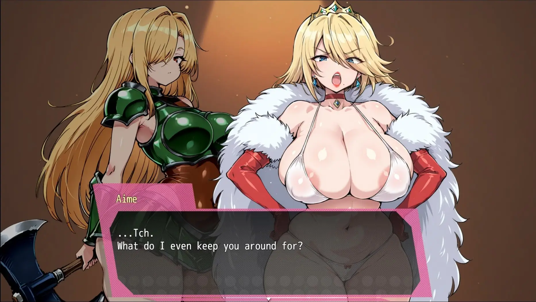 Conquest Femdom Frontlines gameplay screenshot 10 (Ren'Py adult game) by MitteyMew – free download