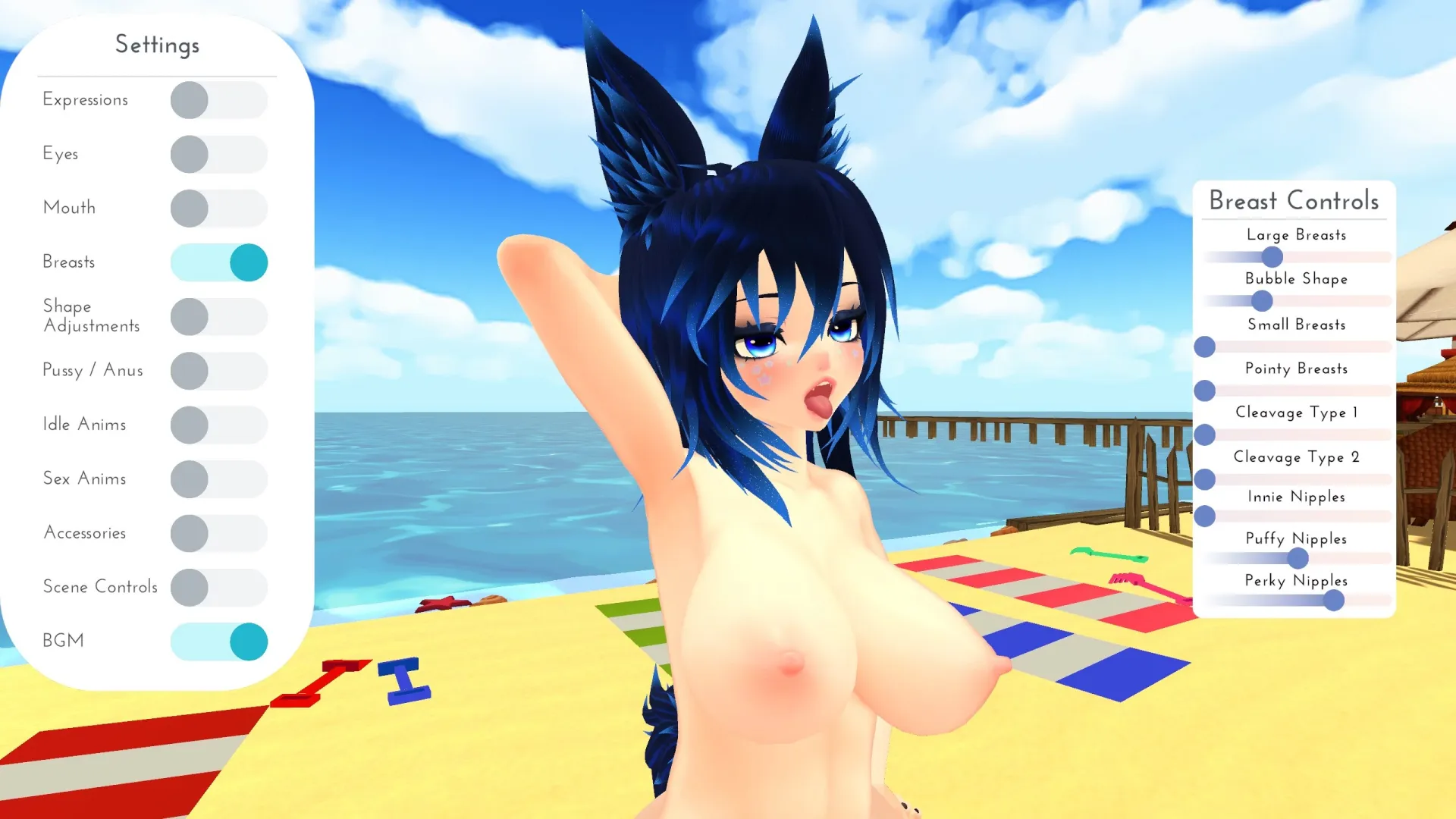 Ero Beach! gameplay screenshot 5 (Ren'Py adult game) by PINKU! – free download