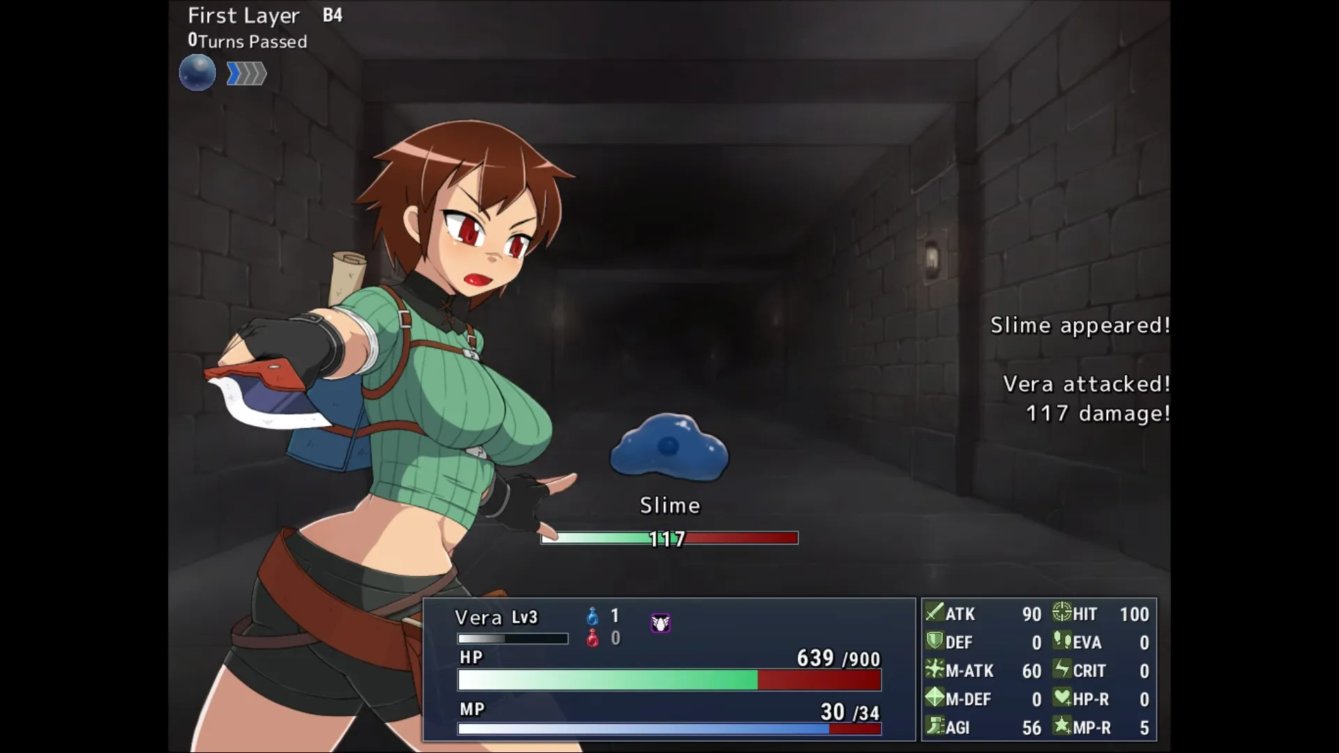 Dungeon Repeater gameplay screenshot 3 (Ren'Py adult game) by Tengsten – free download