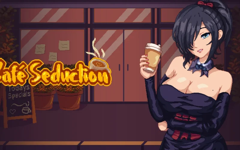 Cafe Seduction cover 0.2.1 – Godot adult game by Baldeaglepixel free download