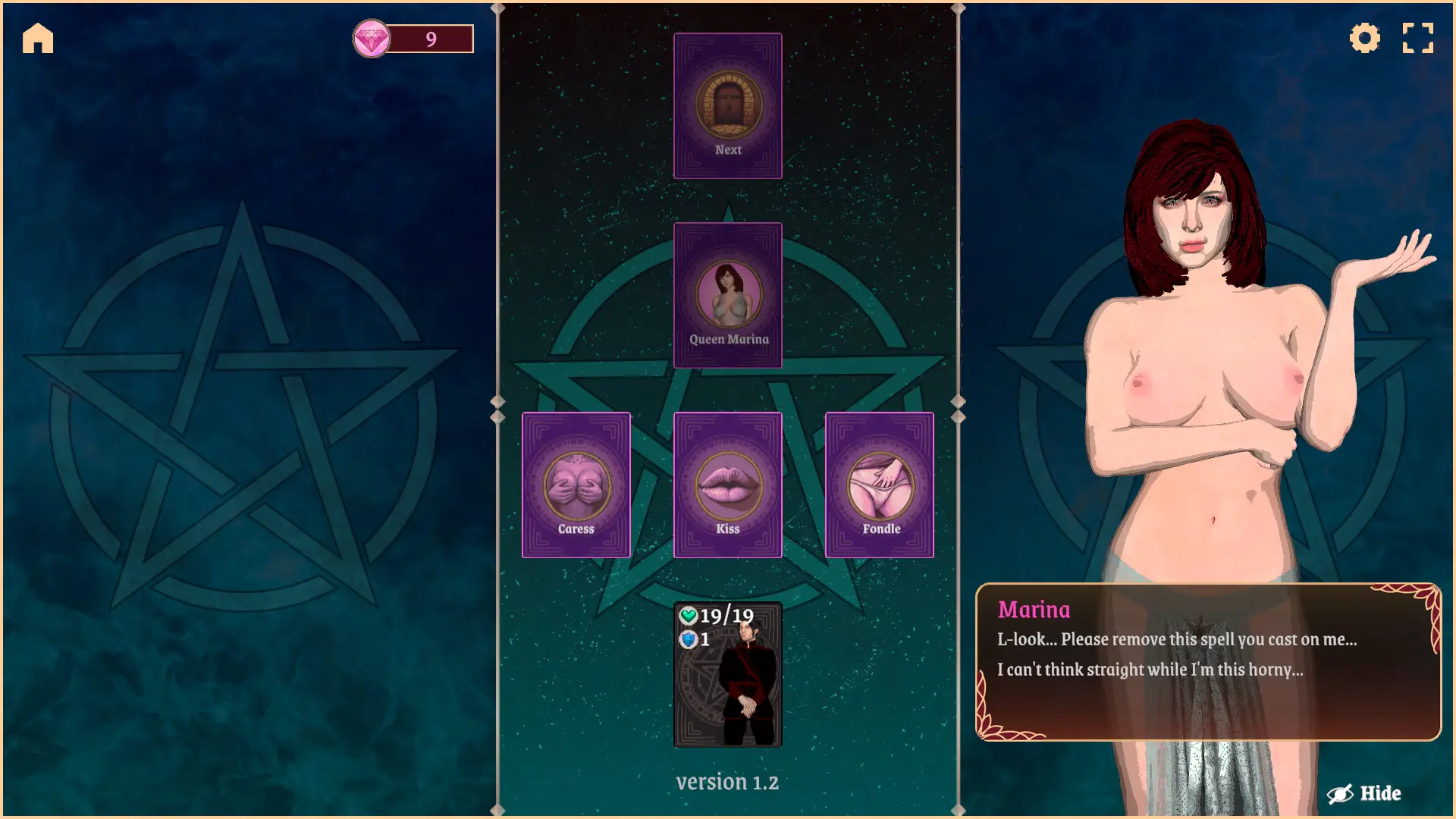 Crown of the Devil gameplay screenshot 11 (Ren'Py adult game) by Lust And Roll – free download